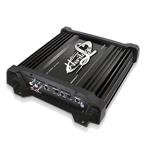 Lanzar B52 Car Audio, Amplifier Monoblock, 1 Channel, 2,000 Watt, 2 Ohm, RCA Input, Bass Boost, Mobile Audio, Amplifier for Car Speakers, Car Electronics, Crossover Network (HTG137) , BLACK