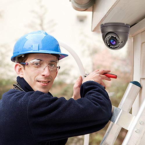 Anpviz 2MP Analog CCTV Camera HD 1080P 4-in-1 (TVI/AHD/CVI/CVBS) Dome Security Camera, 2.8-12mm Varifocal Wide Viewing Angle Weatherproof indoor outdoor Eyeball Camera for Home Video Surveillance 4 Gr