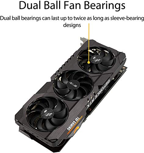 2021 Newst ASUS TUF Gaming GeForce RTX 3070 OC Edition Graphics Card- PCIe 4.0, 8GB GDDR6, HDMI 2.1 , DisplayPort 1.4a, Dual Ball Fan Bearings+AllyFlex HDMI Cable