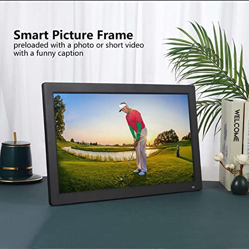 Digital Photo Frame 18.5 inch,Electronic Picture Frame,HD Touch Screen Smart Photo Frame 16:9,Auto Rotate Video Photo Frame,Easy to Share Photo/Video,Gift for Friends and Family(US Plug)