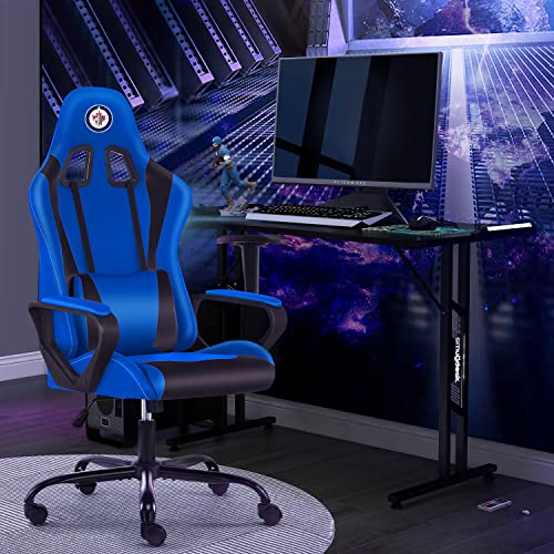 PC Gaming Chair Ergonomic Office Chair Desk Chair PU Leather Computer Chair High Back Racing Chair with Lumbar Support Armrest for Home Office