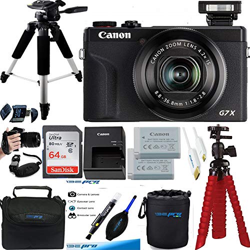 PowerShot G7 X Mark III 20.1-Megapixel Digital Camera - Black - Premium Accessories Bundle - International Version (No Warranty)