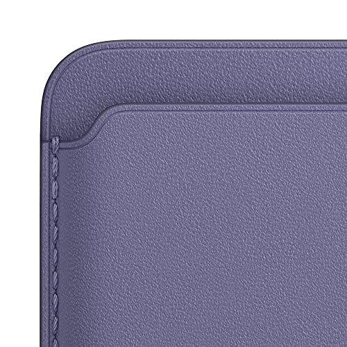 Apple Leather Wallet with MagSafe (for iPhone) - Now with Find My Support - Wisteria - AOP3 EVERY THING TECH 