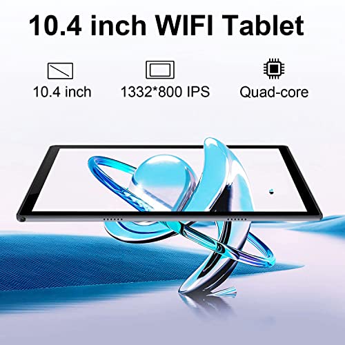 Tablet 10.4 inch Android 11 Tablet pc,4GB RAM 64GB ROM 256GB Expandable, Quad Core 6500mAh Battery, 1332x800 HD Tablets,10-Point Touch 2.5D G+G, 8MP+5MP Camera, Bluetooth, 5g WiFi Tablet (Gray)