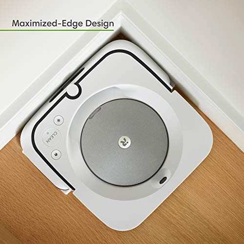 iRobot Braava Jet M6 (6110) Ultimate Robot Mop- Wi-Fi Connected, Precision Jet Spray, Smart Mapping, Works with Alexa, Ideal for Multiple Rooms, Recharges and Resumes, White