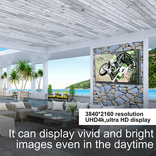 SYLVOX 55inch Outdoor Smart TV Waterproof 4K Ultra high Resolution,7x16（H） Commercial Grade Suitable for Partial Sun(Deck Series 2021)