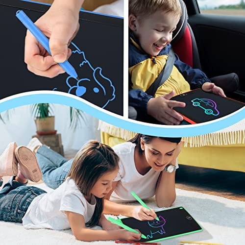 4 Pieces 10 Inch LCD Writing Tablet Doodle Board Electronic Toy Colorful Screen Doodle Drawing Pad for Kids Erasable Reusable Drawing Tablets Educational Learning Toy for Boys Girls