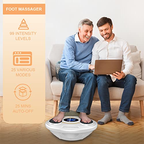 Foot Circulation Stimulator - FSA or HSA Eligible -EMS Foot Stimulator Massager for Plantar Fasciitis Neuropathy Pain Relief - Reduce Legs Soreness and Swelling and Improve Circulation