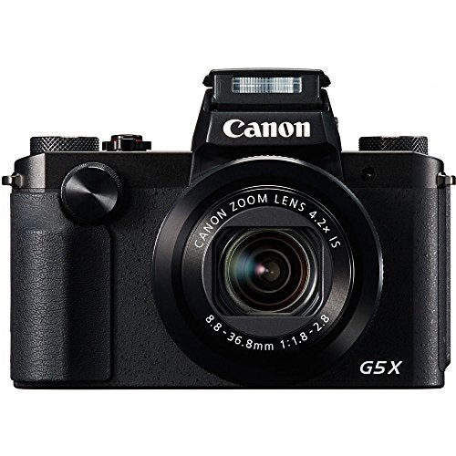 Canon PowerShot G5 X Digital Camera (0510C001), 64GB Card, Card Reader, Deluxe Soft Bag, Flex Tripod, Hand Strap, Memory Wallet, Cleaning Kit (International Model)