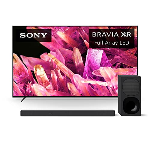 Sony 85 Inch 4K Ultra HD TV X90K Series: BRAVIA XR Full Array LED Smart Google TV, Dolby Vision HDR, Exclusive Features for PS 5 XR85X90K- 2022 w/HT-G700: 3.1CH Dolby Atmos/X Soundbar Bluetooth Tech