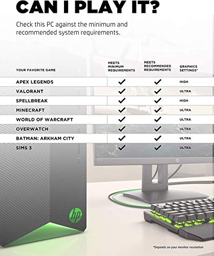 2021 Newest HP Pavilion Gaming Desktop Computer, AMD 6-Core Ryzen 5 3500 Processor(Beat i5-9400, Upto 4.1GHz), GeForce GTX 1650 Super 4 GB, 8GB RAM, 256GB PCIe NVMe SSD,Mouse and Keyboard, Win 10 Home