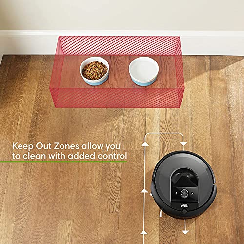 iRobot Roomba i7 (7150) Robot Vacuum- Wi-Fi Connected, Smart Mapping, Compatible with Alexa, Ideal for Pet Hair, Works with Clean Base, Black (Renewed)