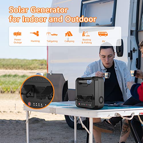 Portable Power Bank with AC Outlet, 220Wh/60000mAh 110V/300W Laptop Charger Battery Backup, External Battery Pack Power Supply for Home Emergency Outage, Outdoor Camping RV Trip Adventure