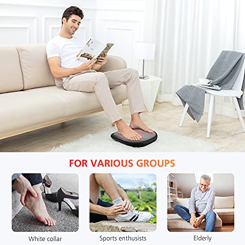 Comfier Shiatsu Foot Massager Machine,Kneading Foot and Back Massager with Heat,Heated Foot Warmer,Feet Massager for Pain Relief,Plantar Fasciitis,Fit All Foot Size,Gifts for Dad/Mom