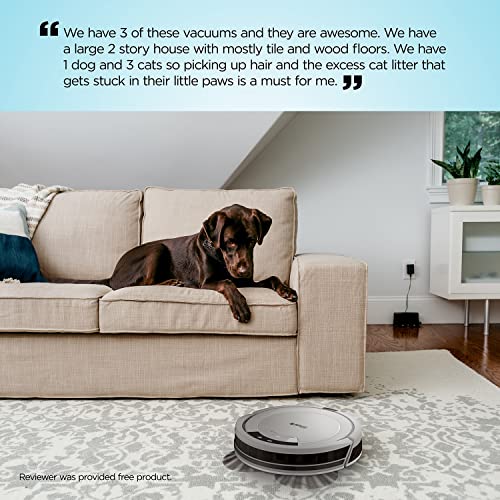 Shark AV752 ION Robot Vacuum, with Tri-Brush System, Wi-Fi Connected, 120min Runtime, Works with Alexa, Multi-Surface Cleaning, White