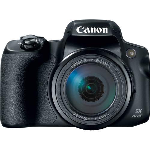 Canon PowerShot SX70 HS Digital Camera (3071C001) - with 32GB Memory Card, Bag, Cleaning Kit, More (International Model)