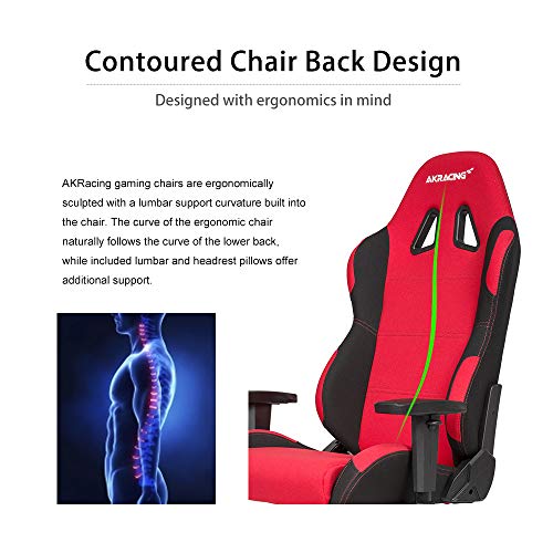 AKRacing Core Series EX Gaming Chair, Red/Black