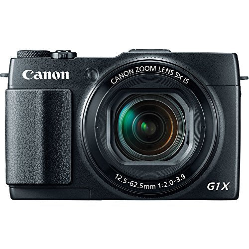 Canon PowerShot G1 X Mark II Digital Camera (9167B001), 64GB Memory Card, NB13L Battery, Charger, Card Reader, Corel Photo Software, HDMI Cable, Case, Flex Tripod, Hand Strap + More