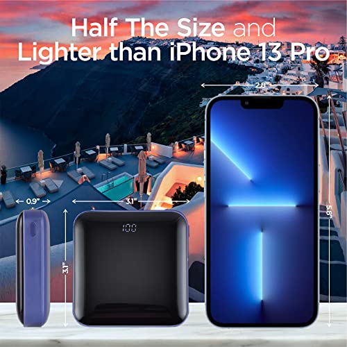 GreaTech Premium Mini Portable Charger USB Battery Pack, Smallest & Lightest 10000mAh Power Bank Compatible with iPhone, Android & More. Unique Gifts for Men & Women Who Have Everything