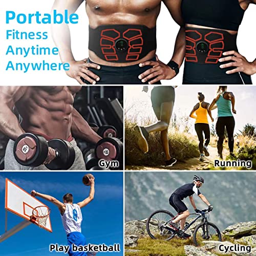 eAnjoy EMS Muscle Stimulator, ABS Stimulator, Abdominal Toning Belt Home Office Fitness Workout Equipment for Abdomen