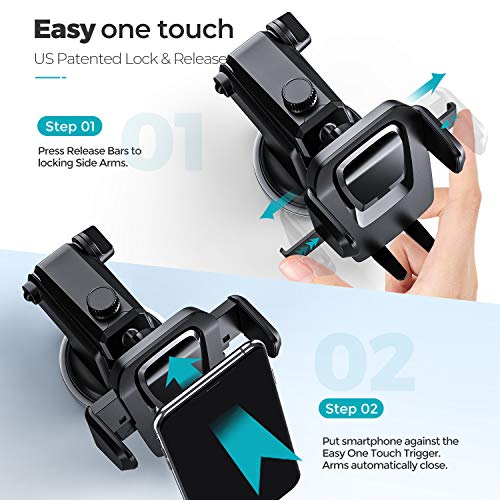 ORIbox Car Phone Mount, Dashboard Car Phone Holder, Washable Strong Sticky Gel Pad Fit for All Cell Phones