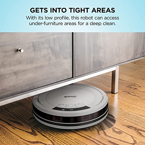 Shark AV752 ION Robot Vacuum, with Tri-Brush System, Wi-Fi Connected, 120min Runtime, Works with Alexa, Multi-Surface Cleaning, White