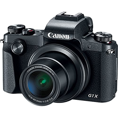 Canon PowerShot G1 X Mark III Digital Camera (2208C001), 2 x 64GB Memory Card, 3 x NB13L Battery, Corel Photo Software, Charger, LED Light, Soft Bag + More (International Model)