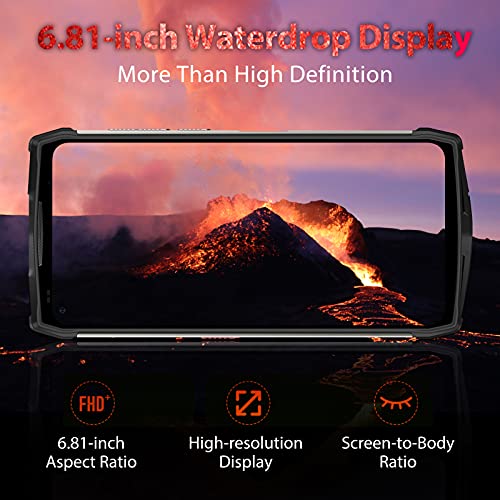 Rugged Smartphone, Ulefone Power Armor 13 with Endoscope, IP68 Waterproof Phone, 13200mAh Battery, 15W Wireless Charge, 48MP Four Rear Camera, 6.81" FHD+, 8GB + 256GB, Helio G95 Octa-core Android 11