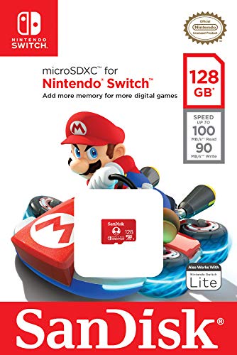 SanDisk 128GB microSDXC-Card, Licensed for Nintendo-Switch - SDSQXAO-128G-GNCZN