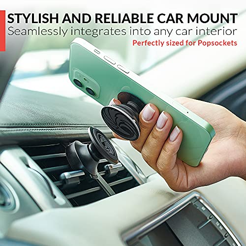 Magnetic Cell Phone Holder for Car Vent - for Any Smartphone (iPhone, Android Cell Phone, GPS) | Stylish One-Hand & One-Sec Phone Mount for Car, 100 to Safeness & Comfort