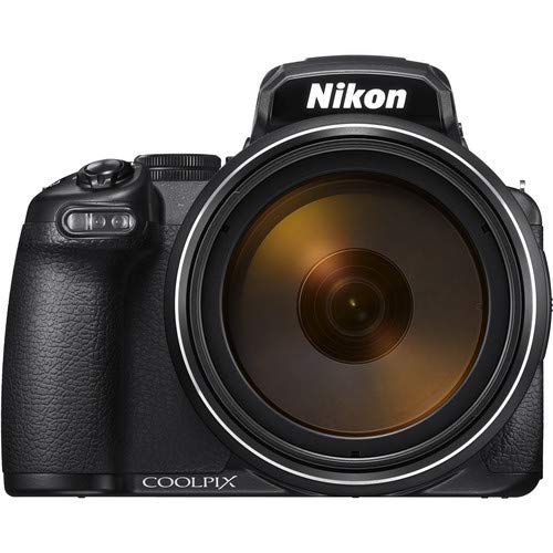 Nikon COOLPIX P 1000 Digital Camera 26522 Black - Kit with 2X Replacement Batteries + Extra Charger + 2X 32GB Memory Cards + Spare Battery + Monopod + More