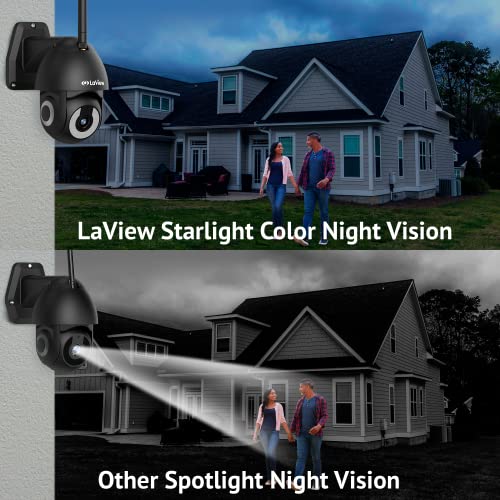 Laview Security Camera, 360° Cameras for Home Security, Auto Patrol Indoor Home Wi-Fi 1080P Pan-Tilt-Zoom WiFi Camera with Night Vision, Two-Way Audio and Motion Detection, Baby Home Monitor