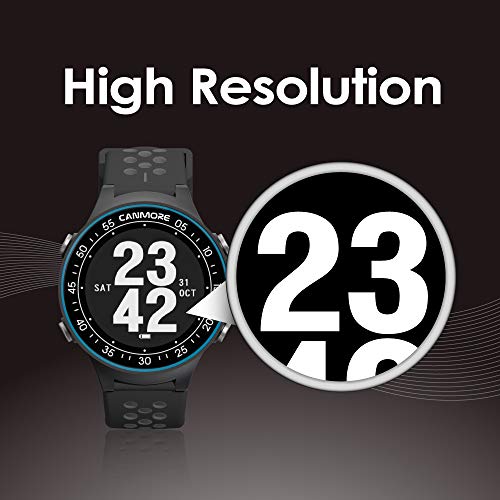 CANMORE TW410G GPS Golf Watch with Step Tracking (Blue)- 40,000+ Free Worldwide Golf Courses Preloaded - Minimalist & User Friendly