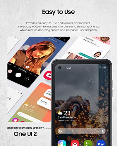Samsung Electronics Galaxy 4G LTE Xcover PRO Rugged (IP Rated) Unlocked (Verizon & AT&T) | Dual Sim | US Version (2022 Model) |64GB of Storage |US Warranty | Black - SM-G715UZKFXAA