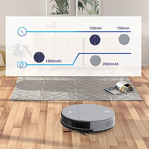 OKP Life K4 Robot Vacuum Cleaner 2200Pa Suction, Grey