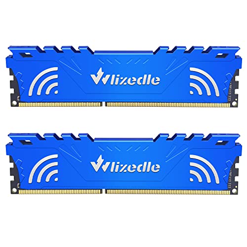 Wlizedle DDR3 RAM 16GB Kit (2x8GB) 1866MHz CL11 DIMM Desktop Memory PC3-14900 240-Pin 1.5V 2Rx8 Dual Rank Channel Non-ECC Unbuffered PC Computer Sdram Sticks Module Upgrade (Blue)