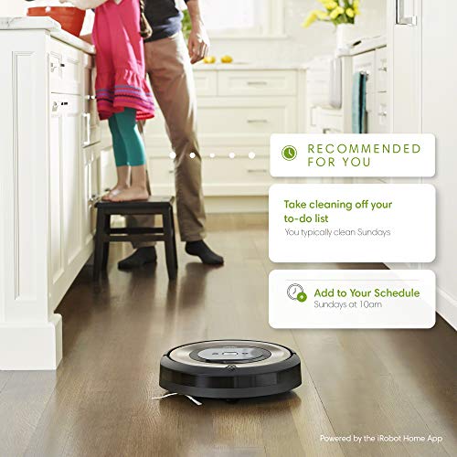 iRobot Roomba E6 (6199) Robot Vacuum - Wi-Fi Connected, Compatible with Alexa, Ideal for Pet Hair, Carpets, Hard, Self-Charging Robotic Vacuum, Sand Dust (Renewed)