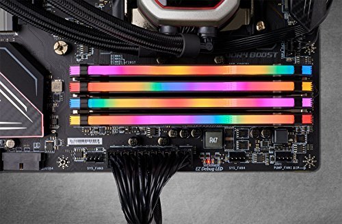 Corsair Vengeance RGB Pro 64GB (4x16GB) DDR4 3600 (PC4-28800) C18 Desktop Memory – Black, CMW64GX4M4D3600C18