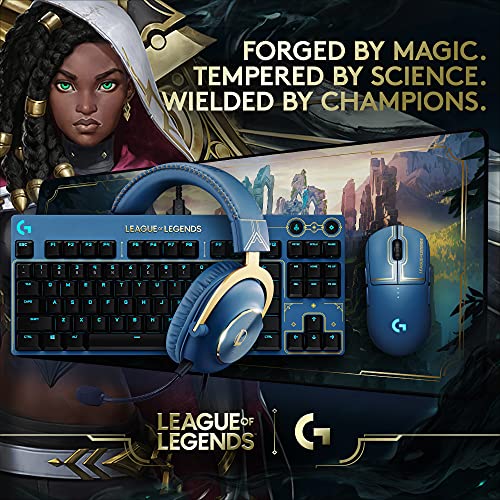 Logitech G840 XL Cloth Gaming Mouse Pad - 0.12 in Thin, Stable Rubber Base, Performance-Tuned Surface, Official League of Legends Edition
