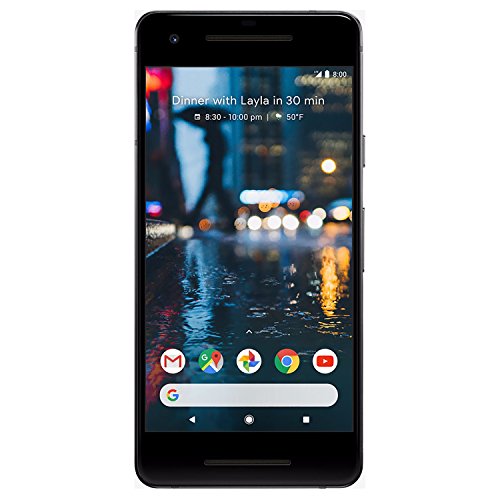 Google Pixel 2 128GB Unlocked GSM/CDMA 4G LTE Octa-Core Phone w/ 12.2MP Camera - Just Black