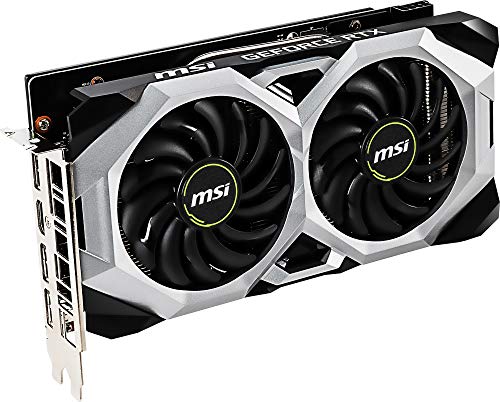 MSI Gaming GeForce RTX 2060 6GB GDRR6 192-bit HDMI/DP 1710 MHz Boost Clock Ray Tracing Turing Architecture VR Ready Graphics Card (RTX 2060 Ventus GP OC)