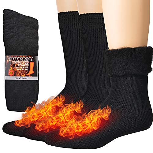 3 Pairs of Thermal Socks For Women and Men, Heat Trapping Warm Winter Socks