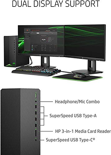 2021 Newest HP Pavilion Gaming Desktop Computer, AMD 6-Core Ryzen 5 3500 Processor(Beat i5-9400, Upto 4.1GHz), GeForce GTX 1650 Super 4 GB, 8GB RAM, 256GB PCIe NVMe SSD,Mouse and Keyboard, Win 10 Home