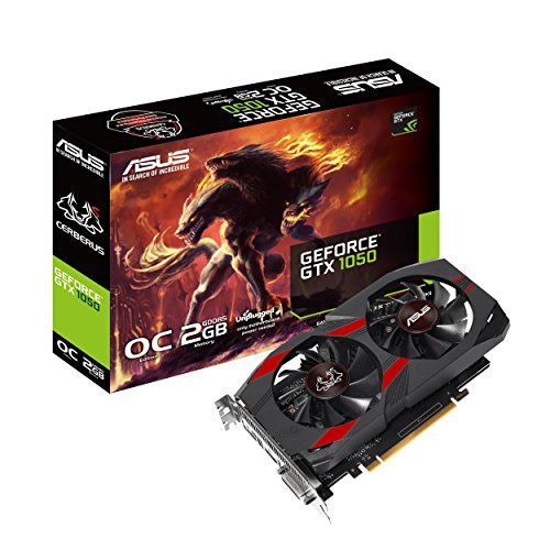 ASUS Geforce GTX 1050 OC Edition 2GB GDDR5 DVI-D HDMI DP 1.4 Gaming Graphics Card Graphic Cards CERBERUS-GTX1050-O2G