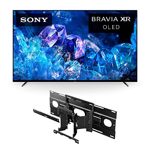 Sony 77 Inch 4K Ultra HD TV A80K Series: BRAVIA XR OLED Smart Google TV with Dolby Vision HDR and Playstation® 5 XR77A80K- 2022 Model&Sony SU-WL855 Ultra Slim Wall-Mount Bracket