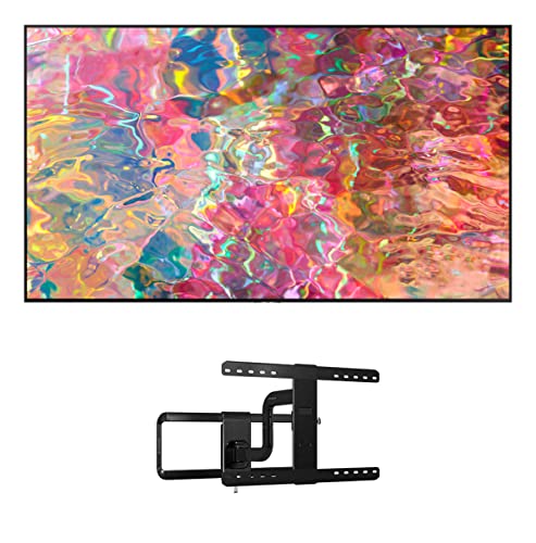 Samsung QN65Q80BAFXZA 65" 4K Ultra HD Smart TV with a Sanus VLF525-B1 Full-Motion Premium Series Mount for 50"-82" Flat Screen TV's (2022)