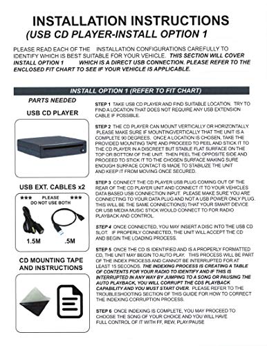 Automotive Integrated Electronics OE Integrated Vehicle CD Player via USB radio connection (USBCDPLAY2) – (See Vehicle Fit Chart PDF)