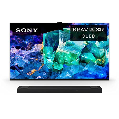 Sony 65 Inch 4K Ultra HD TV A95K Series:BRAVIA XR Smart Google TV, Dolby Vision HDR, Exclusive Features for PS 5 XR65A95K- 2022 Model w/HT-A5000 5.1.2ch Dolby Sound Bar Surround Sound Home Theater