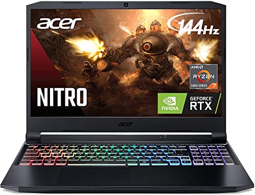 Acer Nitro 5 15.6" FHD IPS Display Gaming Laptop | AMD Ryzen 7 5800H Octa-Core | NVIDIA GeForce RTX 3060 | 32GB RAM | 1TB SSD | RGB Backlit Keyboard | Windows 10 | with HDMI Cable Bundle