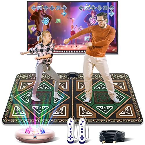 WASTDE Dancing Mats, Electronic Games Dance Mat for TV HDMI with HD Camera Games, Wireless Musical Exercise Fitness Non-Slip Dance Step Pad Dancing Mat for Kids Adults,Gift for Boys & Girls